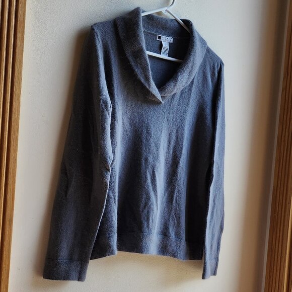 Carole Little Gray Angora Rabbit Hair Sweater Size XL - Picture 3 of 14
